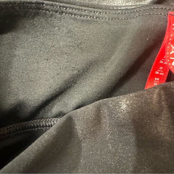 SPANX Faux Leather Leggings Shaping Waistband Black Leggings Women Size Small - Picture 10 of 10